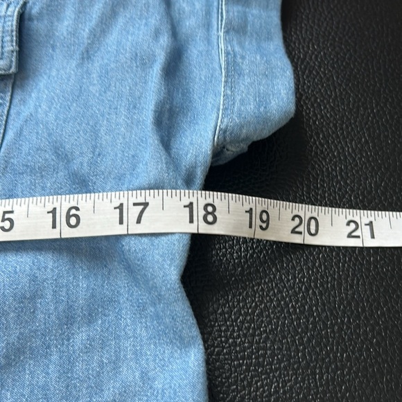 Vineyard Vines Dress Margo Chambray Shirtdress Denim Blue Short Sleeve Sz XS - Picture 10 of 14